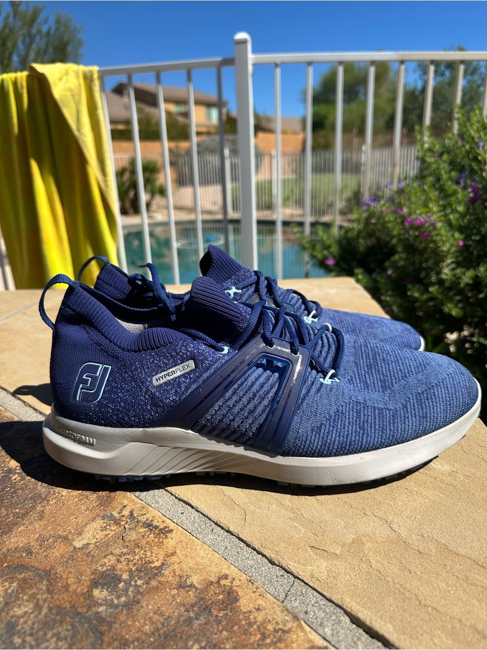 Footjoy Hyperflex Golf Shoes Waterproof Breathable Mesh Athletic Navy Men’s 13
